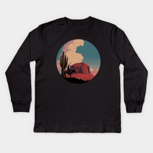 Desert Rider Kids Long Sleeve T-Shirt